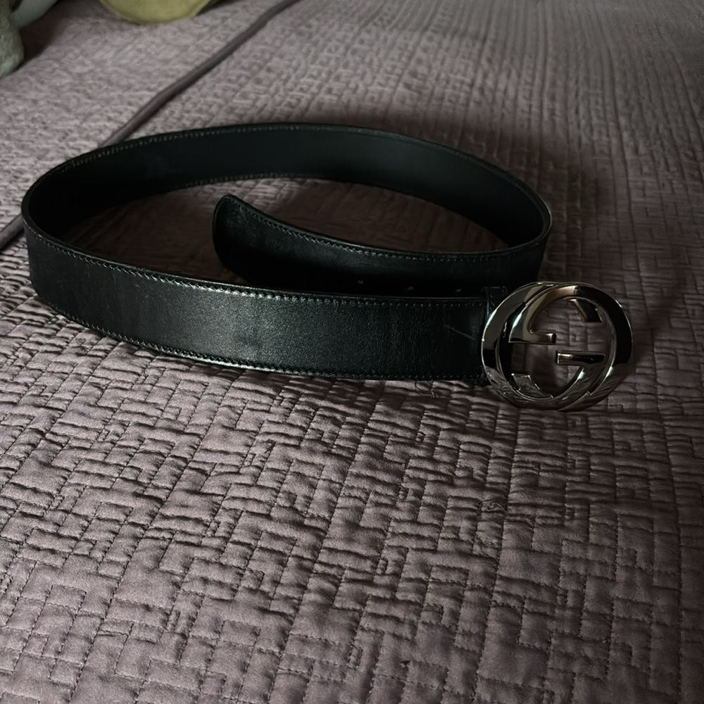 Gucci Black Leather Belt - Picture 11 of 12